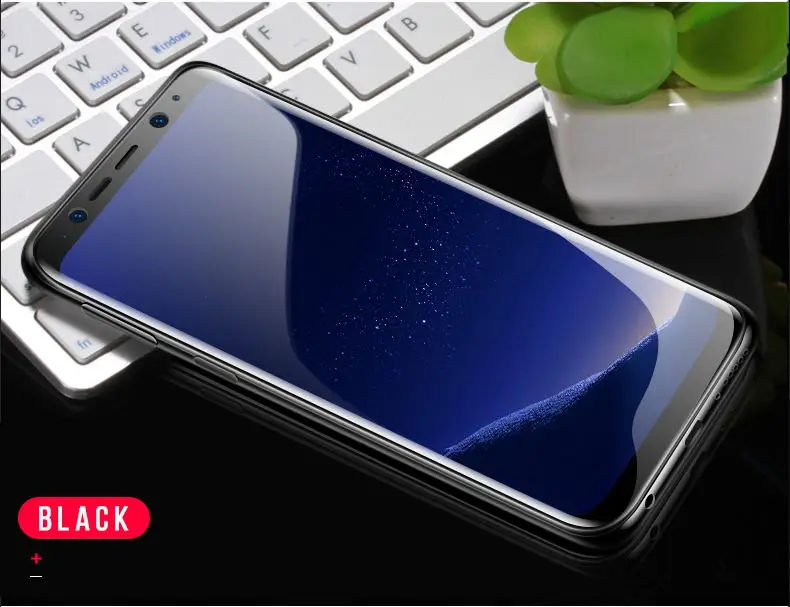 Высококачественное 3D стекло для samsung Galaxy S9 S8 S8+ S9 Plus Защита экрана для samsung S8 s9 S8 Plus s9+ закаленное стекло - Цвет: Black