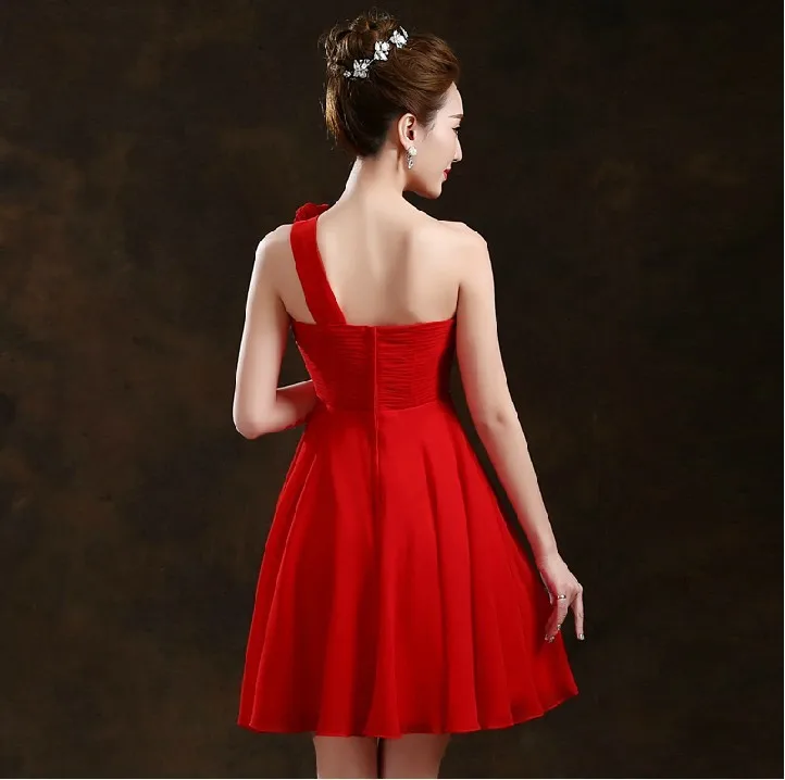 Красные шифоновые платья для выпускного коктейльные платья Robe de soiree TK505