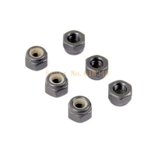 02102 Nylon Locknut M3 6pcs 1 10 Scale For HSP RC Cars Spare Parts