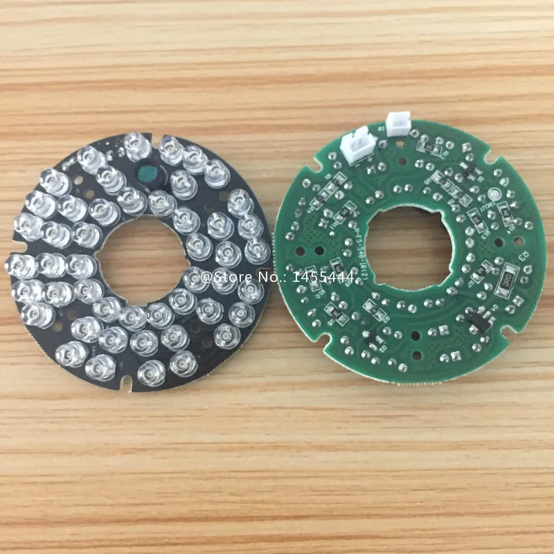 

Lihmsek 2pcs 940nm Invisible no red exposure LED board 48pcs IR LEDs 90 degree light board for IR Infrared Illuminator Camera