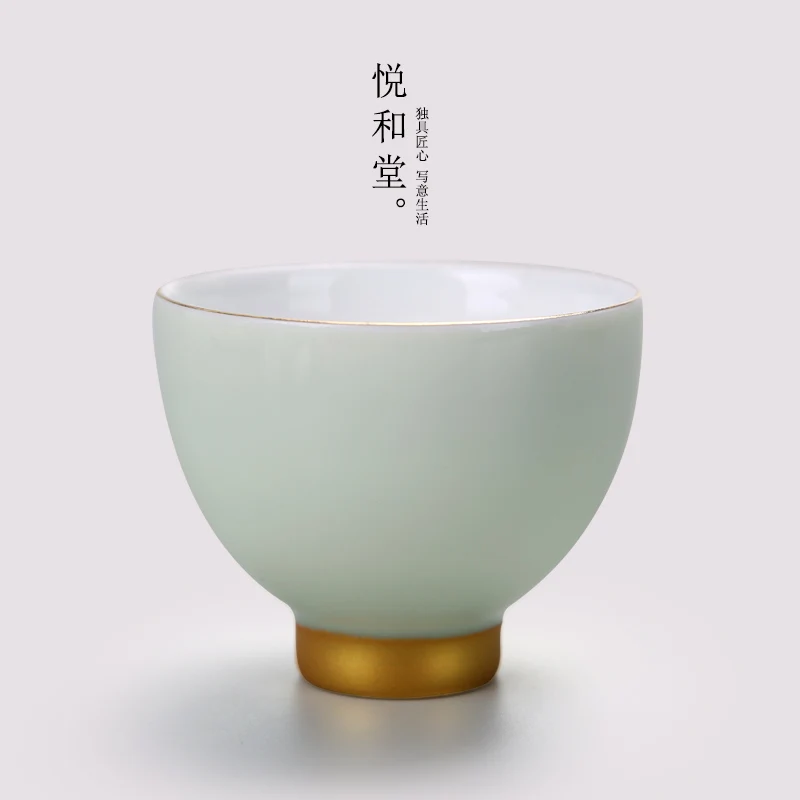 Радуга ниже любовь кунг-фу чайная чашка золото керамика мастера чашка чай мешок почта чашки специальное предложение
