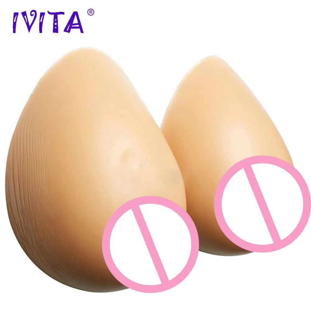 

IVITA 4600g Artificial Fake Boobs Realistic Silicone Breast Forms For Crossdresser Transgender Enhancer Drag Queen Breast Gift