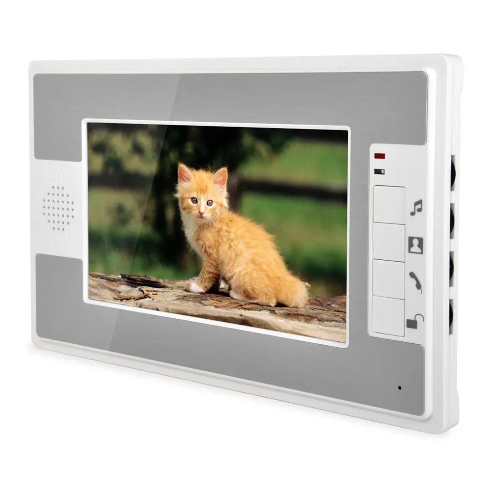 

7 Inch Video Intercom Monitor Doorphone System Video Door Phone HD Camera Kits Support Unlock Monitoring