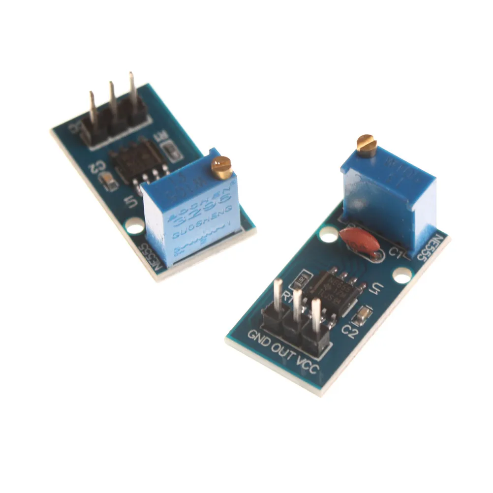 2 шт. 5в 12в NE555 частота для Arduino Новый 29x12 мм Регулируемый импульсный генератор