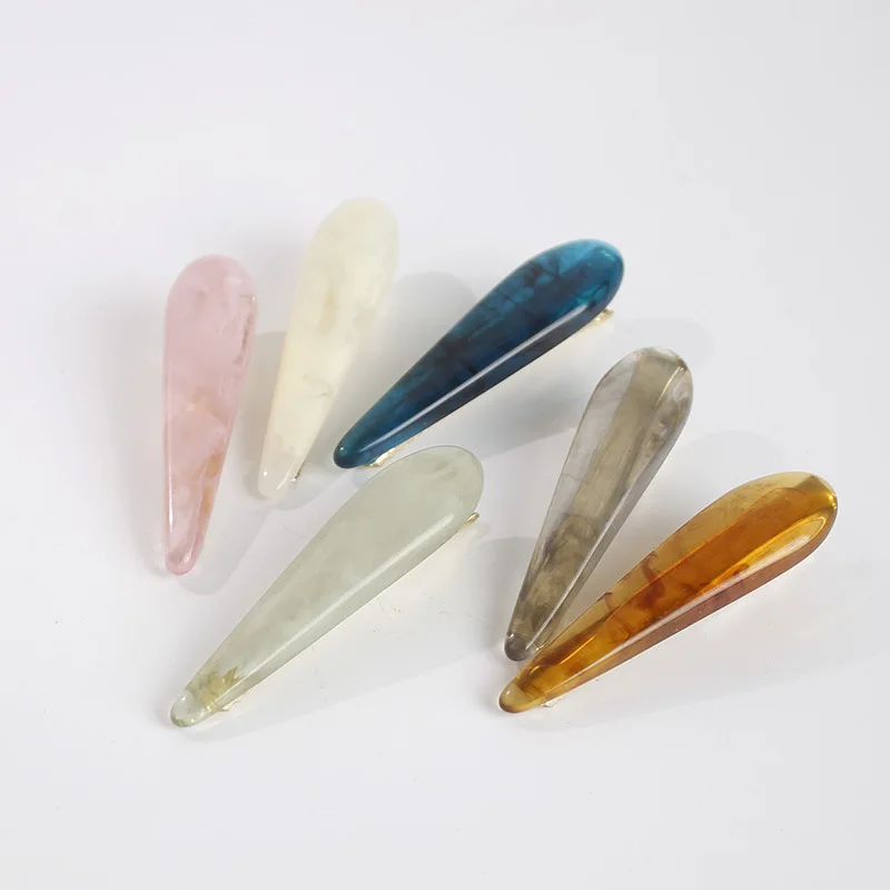 

New arrival Fashion women korea style hairpins girl's jelly drop shape hair clips lovely Hair accessories elegant headwear