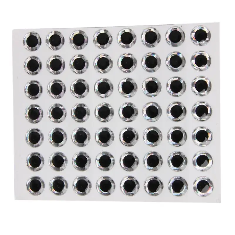 

100pcs Fish Eyes 3D Holographic Lure Eyes Fly Tying Jigs Crafts Dolls Fishing Accessories 3/5/7/12/16/20mm