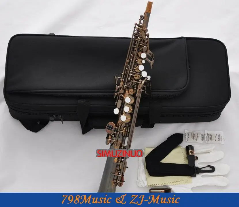 Professional Antique Brass Eb Sopranino saxophone sax low Bb to high E