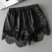 Vêtements de nuit en dentelle solide pour femmes, pantalons courts de sécurité, sous-Slips, slip, slip, bas de nuit, Sexy, pour la maison, été