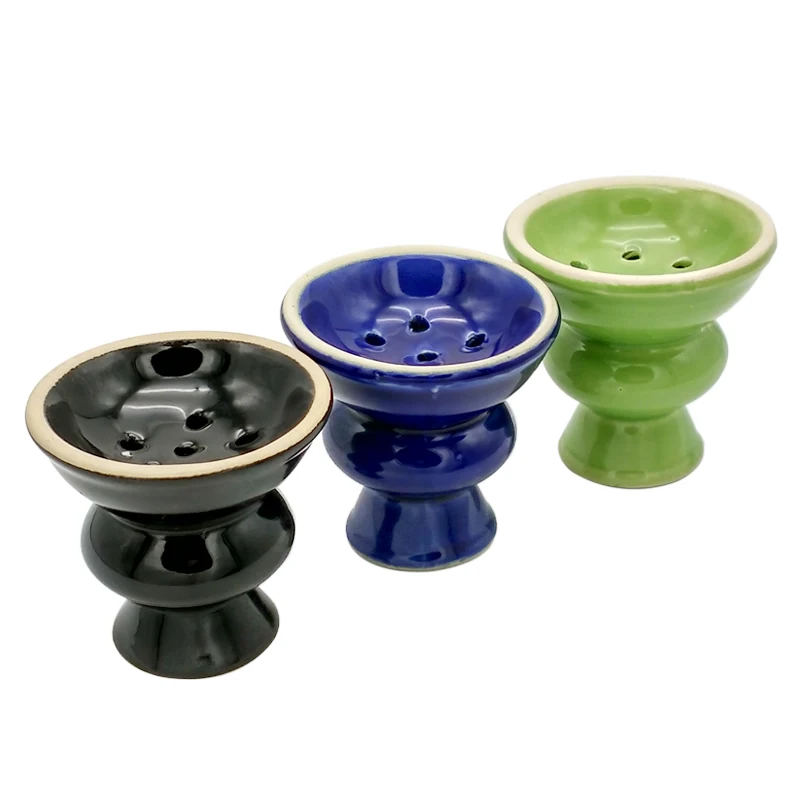 Ceramic Tobacco Bowl for Shisha Hookah / Chicha / Narguile Accessories Green,Black,Blue SH-212 hookah accessories