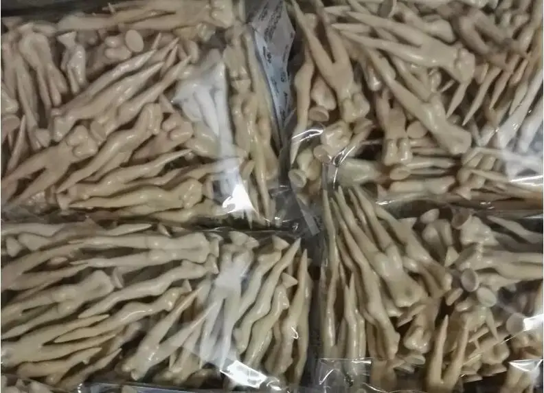 HobbyLane Golf Ball Tee Holder Nude Model Shape Lightweight Plastic Standing Nail Outdoor Golfer Training Aids Accessories 8pcs