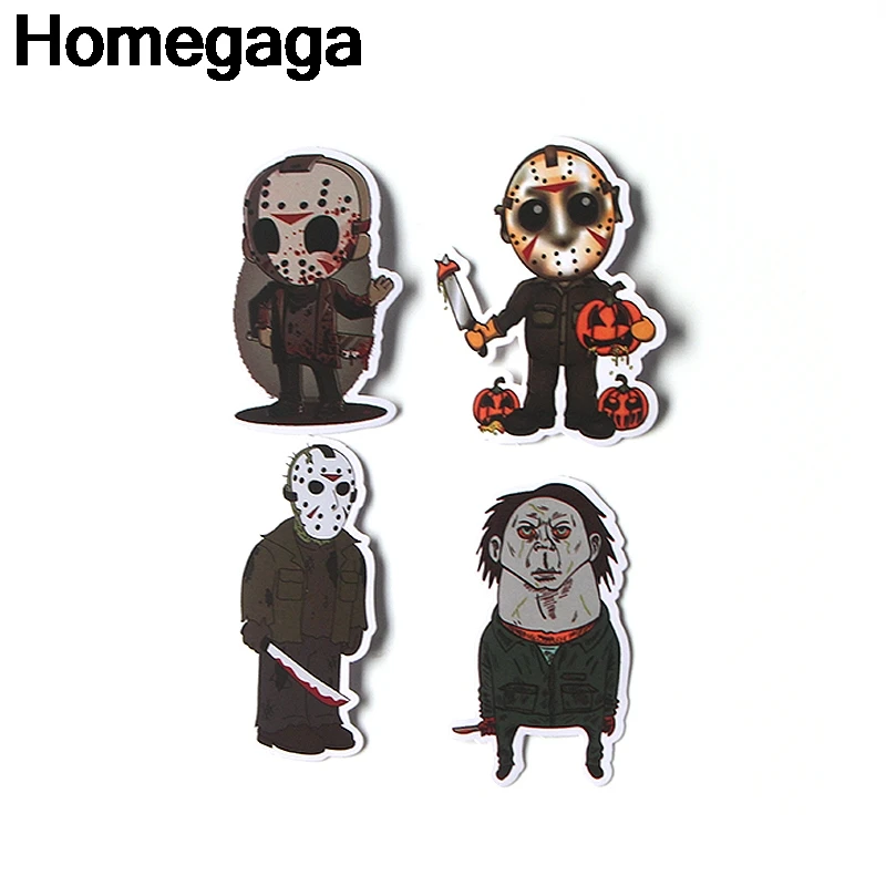 Homegaga, 37 шт., Майкл Майерс, Пятница, 13-й значок Фредди Крюгера, сделай сам, наклейки, ноутбук, телефон, двигатель, скрапбукинг, альбом D2134