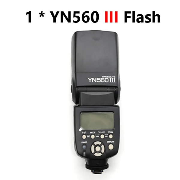 YONGNUO YN560III YN560-III YN560 III Беспроводная вспышка Speedlite Speedlight для Canon Nikon Olympus Pentax Fuji Sony DSLR камера - Цвет: Черный