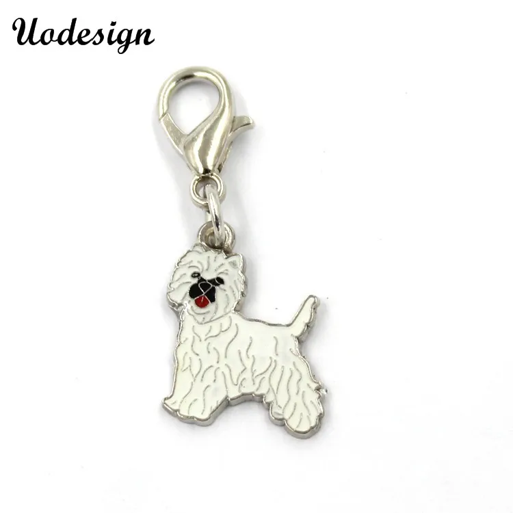 

20PCS!! Free shipping Alloy Enamel Dog Floating Pendant Charms with Lobster Clasp Charms for Living Memory Locket