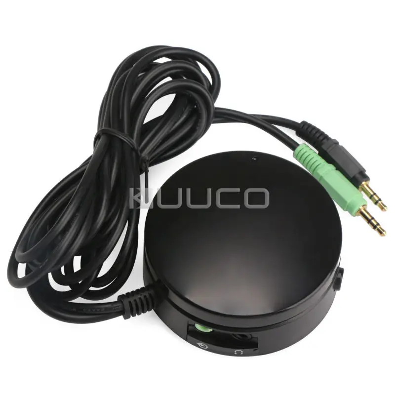 Goedkoop PC Speakers Audio Switch Converter Hoofdtelefoon Volume Controller voor Switching Heen en weer tussen PC Audio en Hoofdtelefoon