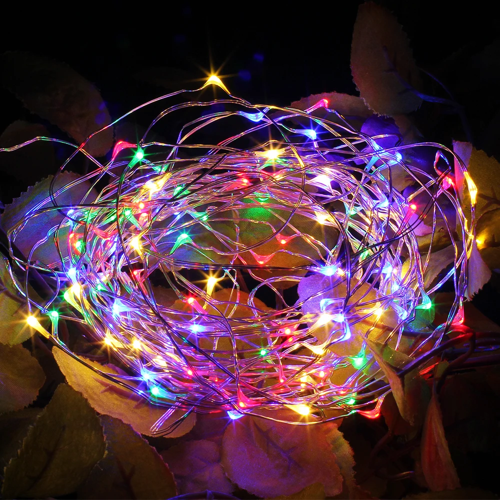 

2M 5M 10M Copper Wire Fairy Lights USB Garland Battery Powered Christmas Wedding Party Decoration LED String Light