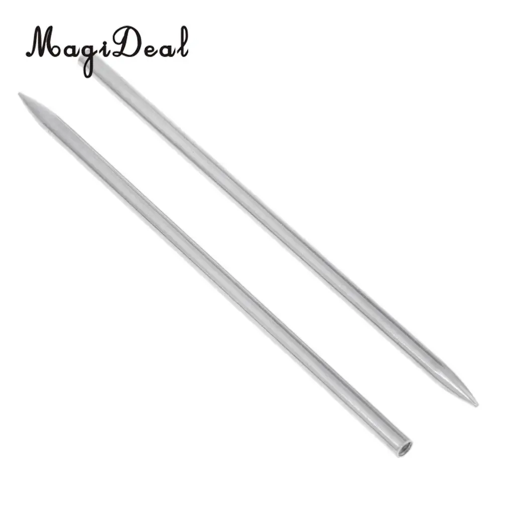2 Pieces Stainless Steel Paracord Fid Lacing Stitching Needles Paracord Bracelet Braiding Weaving Tool for Climbing Fishing