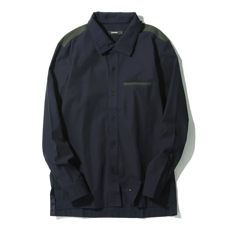 VIISHOW осень джинсовая рубашка Для мужчин s Camisa социальной Masculina мужской Горячие с