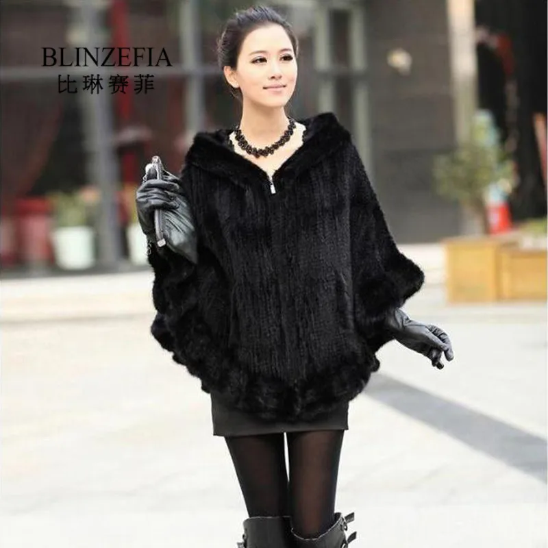 

2019 BLINZEFIA Fashion Women Real Mink Fur Poncho Spring Yelek Real Fur Capes Women Vintage Cloak Fur Coats Capa Mujer BZ1060