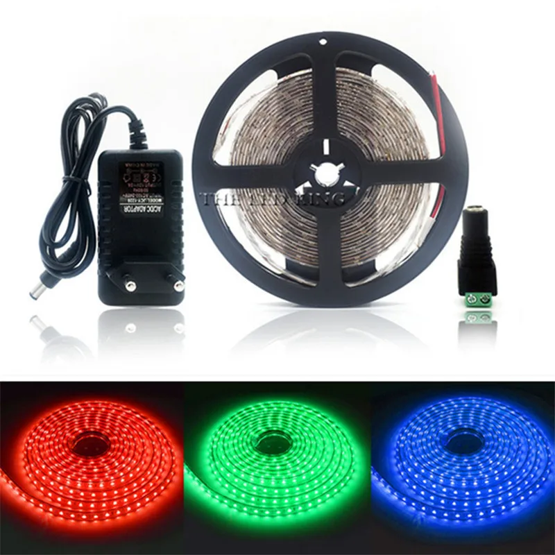 SMD RGB Светодиодный светильник 2835 1 м 2 3 4 5 светодиодный rgb светодиоды лента гибкий
