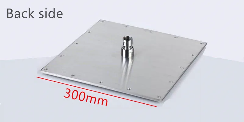 12inch led shower back side