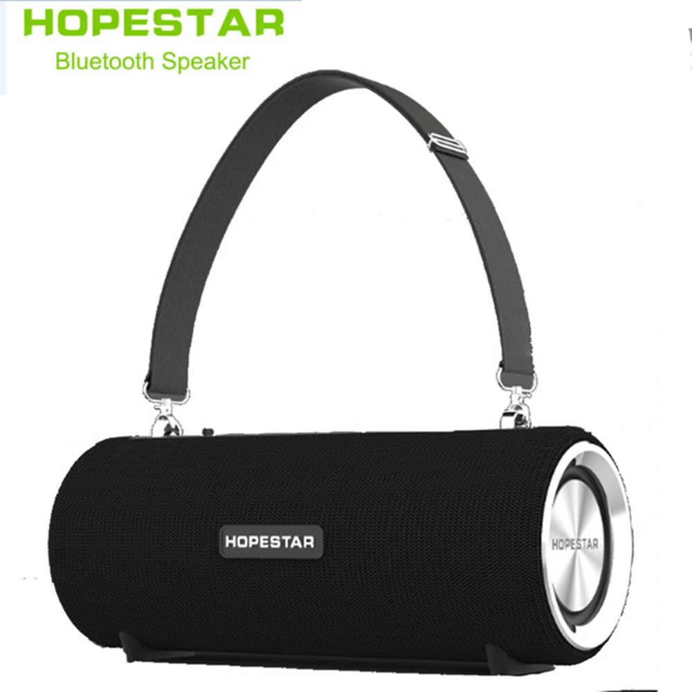 

Hopestar Bluetooth Speaker Portable Wireless Stereo Hand-free Waterproof Altavoz Soundbar Support TF AUX Loudspeaker for Phones