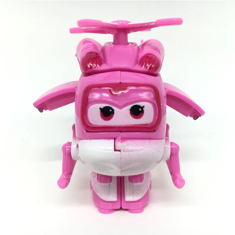 8pc/lot Super Wings Mini Airplane ABS Robot toys Action Figures Super Wing Animation Children Kids Gift In stock