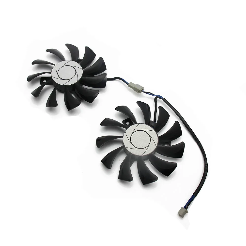 HA8010H12F-Z 75MM 2Pin GTX1050 2GT OC GPU Cooler DUAL Fan For MSI Geforce GTX 1050Ti GTX 1050 Ti 4GT-OC Graphic Card Cooling Fan