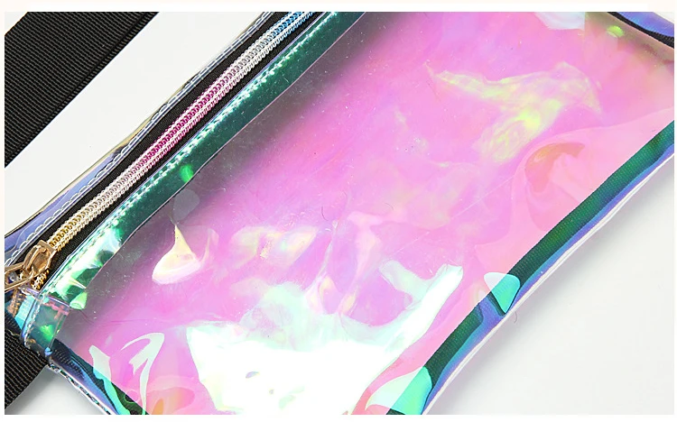Поясная Сумка Лазерная цветная прозрачная Женская поясная сумка Голограмма поясная сумка Bolsa Feminina поясная сумка