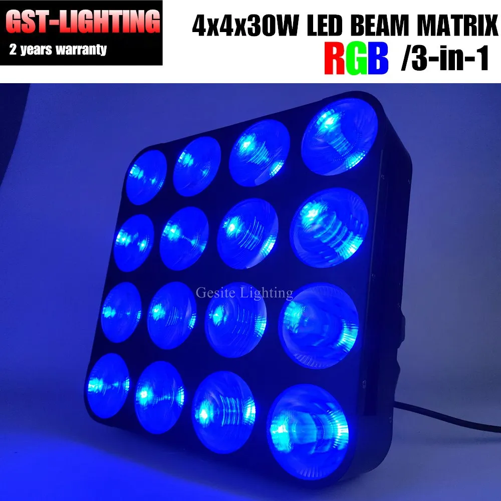 DMX 16x30 Вт RGB/CW/WW COB светодиодная матрица осветительный прибор сценический dj свет