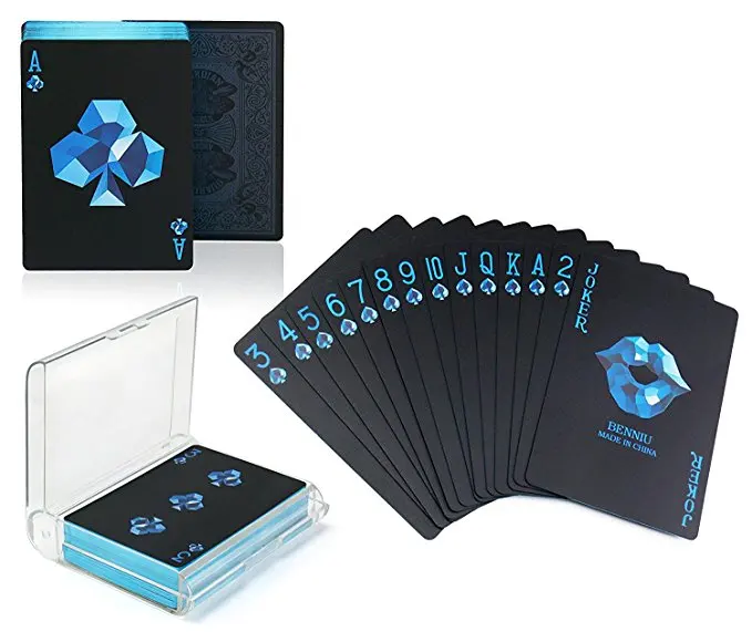 Beste Speelkaarten met Zoete Lip Patroon, PVC Waterdichte Spel Kaarten Bonus Een Delicate Plastic Geschenkdoos, Party en Game