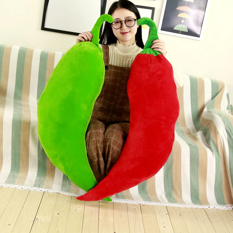 

1pc 80cm/90cm/100cm Simulation Vegetables Plush Chilli Pillow Stuffed Plush Plant Chilli Pepper Pillow Toys Kids Toy Girls Gifts