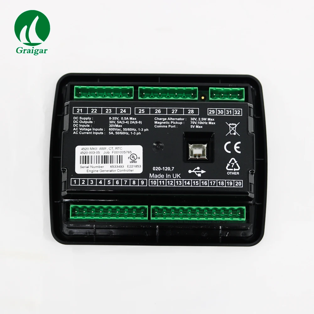  Deep Sea DSE4520 Auto Mains (Utility) Failure Control Module Generator Controller Made in UK