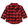 2022 Spring Summet Plaids Checks Blouse Baby Kids Boys Girls Long Sleeve Striped Shirt Clothes Outfit ► Photo 1/5
