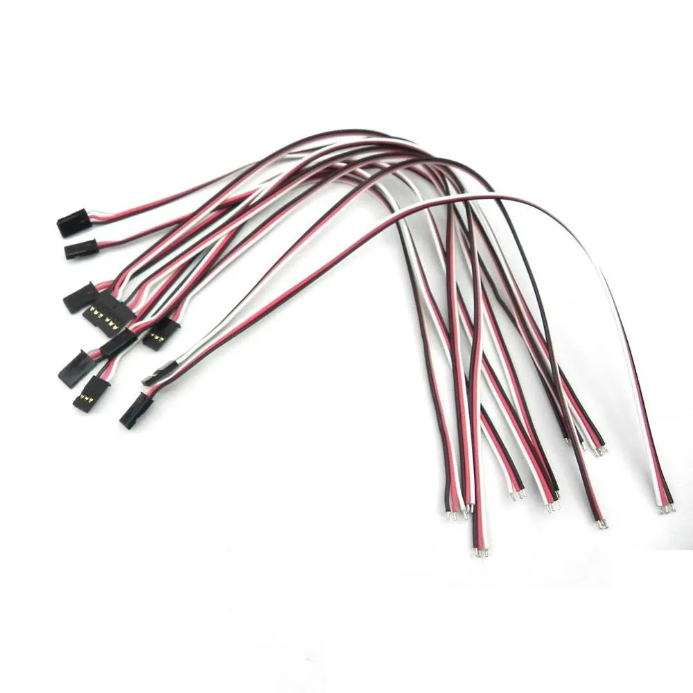 12" 300mm 30cm RC SERVO Extension Lead Wire plug for rc car heli 10pcs
