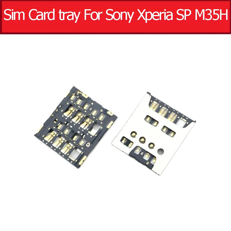 

NWT Genuine Sim Card tray For Sony Xperia SP M35H M35C M35T C5302 C5303 Sim Card slot For Sony m35h Sim card reader holder parts