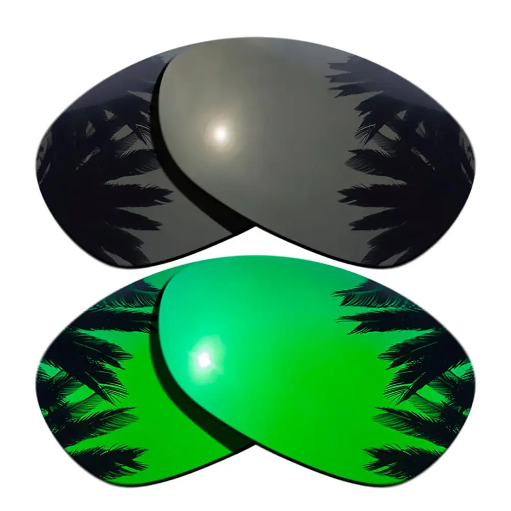 Поляризованные зеркальные линзы для замены покрытия-Оукли X Металл XX рамка мульти-цвета - Цвет линз: Black-Green