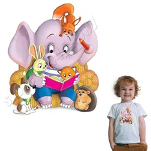 Наклейки с изображениями животных для детей горячая Распродажа Мультяшные нашивки милые парчи Kawaii персональный аксессуар DIY моющаяся аппликация