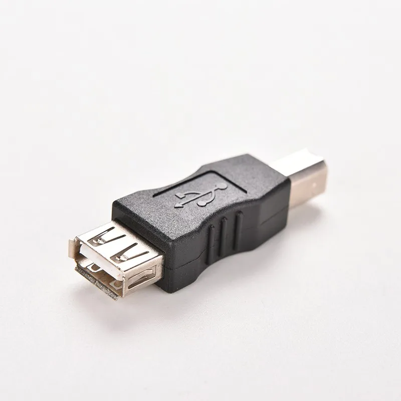 Струйный USB 2,0 Тип A Женский к usb Тип B Мужской конвертер адаптер USB кабель для печати Conector Changer 1 шт