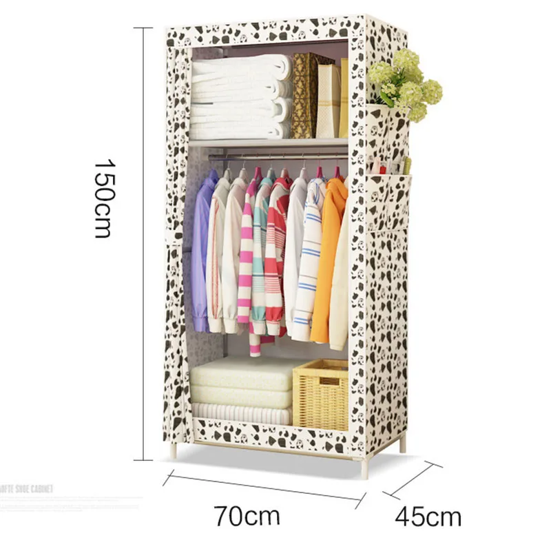 Minimalist Cloth Wardrobe Student Dormitory Single Small Fabric Wardrobe Folding Clothing Storage Cabinet Home Furniture Closet Minimalist Cloth Wardrobe Student Dormitory Single Small Fabric Wardrobe Folding Clothing Storage Cabinet Home Furniture Closet