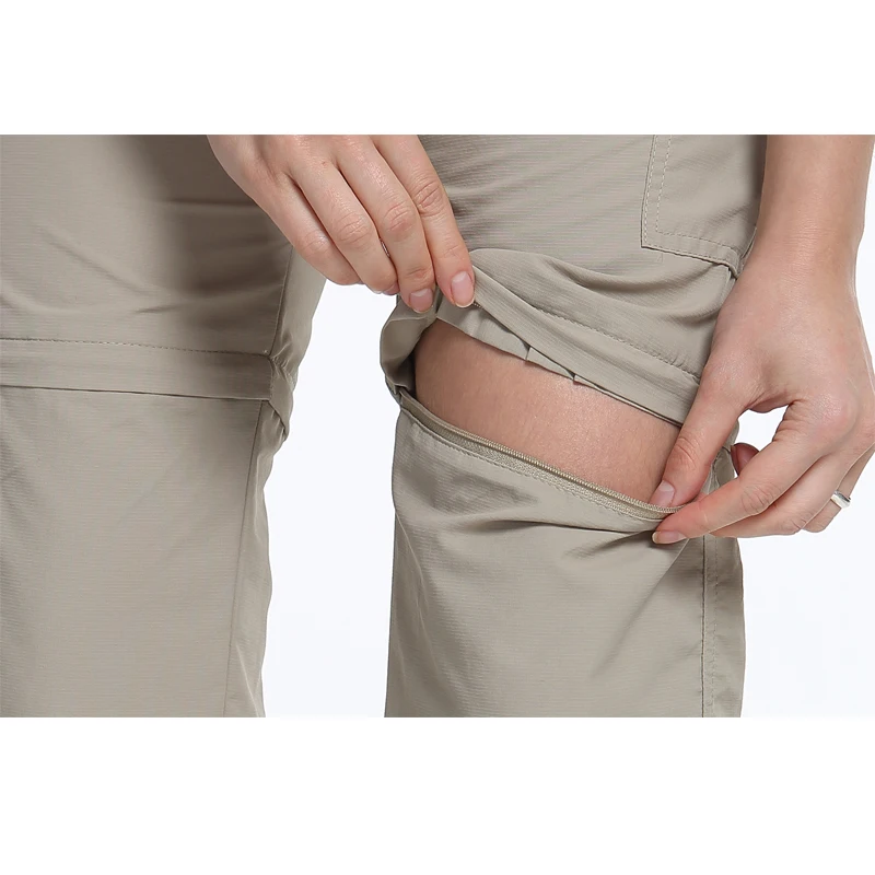 Detector de senderismo pantalones de secado rápido extraíble Convertible al aire libre transpirable Camping Trekking pesca Shorts Detector de senderismo pantalones de secado rápido extraíble Convertible al aire libre transpirable Camping Trekking pesca Shorts