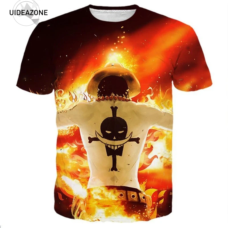 Portgas.D. Ace One Piece 3D T shirts Men Women Summer Tops Tees All