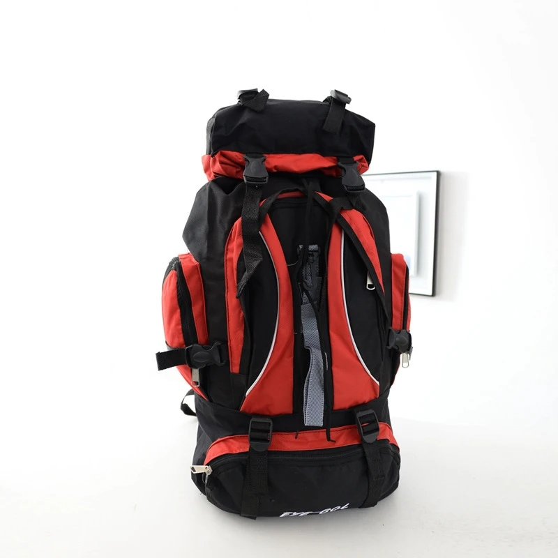 Водонепроницаемый мужской рюкзак унисекс, 60л, дорожная сумка, спортивная сумка, сумка для альпинизма, пешего туризма, альпинизма, кемпинга, рюкзак для мужчин - Цвет: red