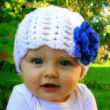 Новорожденные капор-Обувь для девочек крючком цветок Hat для младенцев, малышей и детей Лучшее для Фото Опора