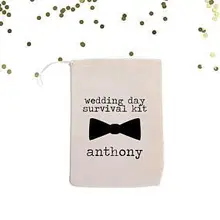 Изготовленный на заказ в виде усов или узел дружки подарок на свадьбу сумки девичник, набор для выживания, прием гостей в доме невесты мешки для конфет
