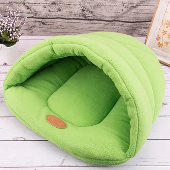 

5 Colors Soft Polar Fleece Dog Beds Winter Warm Pet Heated Mat Small Dog Puppy Kennel House for Cats Sleeping Bag Nest Cave Bed