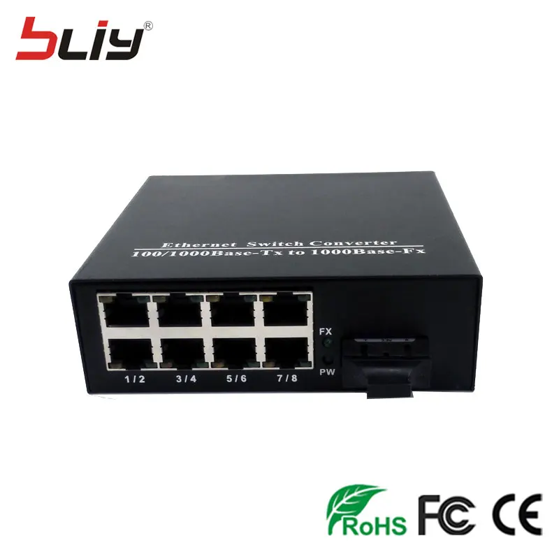 Ethernet коммутатор Bliy 1 гигабитный 8 портов 1000 Мбит/с|Сетевые коммутаторы| |