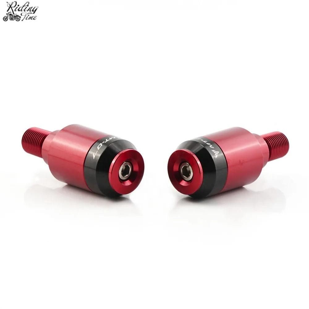 Motorcycle Handlebar Caps Grips Ends For Yamaha MT07 MT 07 FZ07 FZ 07 Handle Bar Ends Cap Grip End