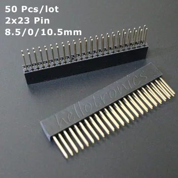 

Hellotronics 50 Pcs/Lot Stacking Header Set for Beagle Bone Capes 2x23 Stackable Header 0.1'' Pitch Size 8.5/0.0/10.5mm