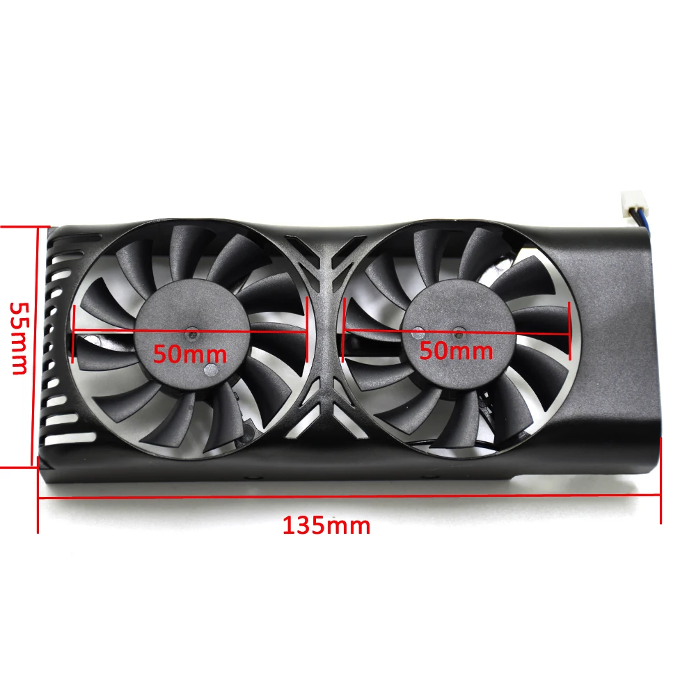 Новый HA5510M12F Z 2Pin GTX 1050 Ti охлаждающий вентилятор для MSI Geforce 2GT LP 1050Ti 4GT LPV1 Охлаждающие