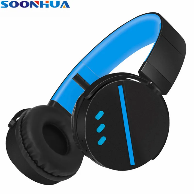 SOONHUA Wireless Bluetooth Headset Super Bass HiFi Headphones Ergonomic